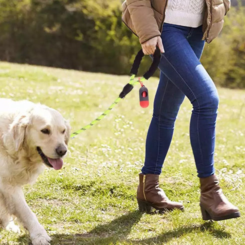 Comfortable Padded Handle Reflective Rope Dog Leash